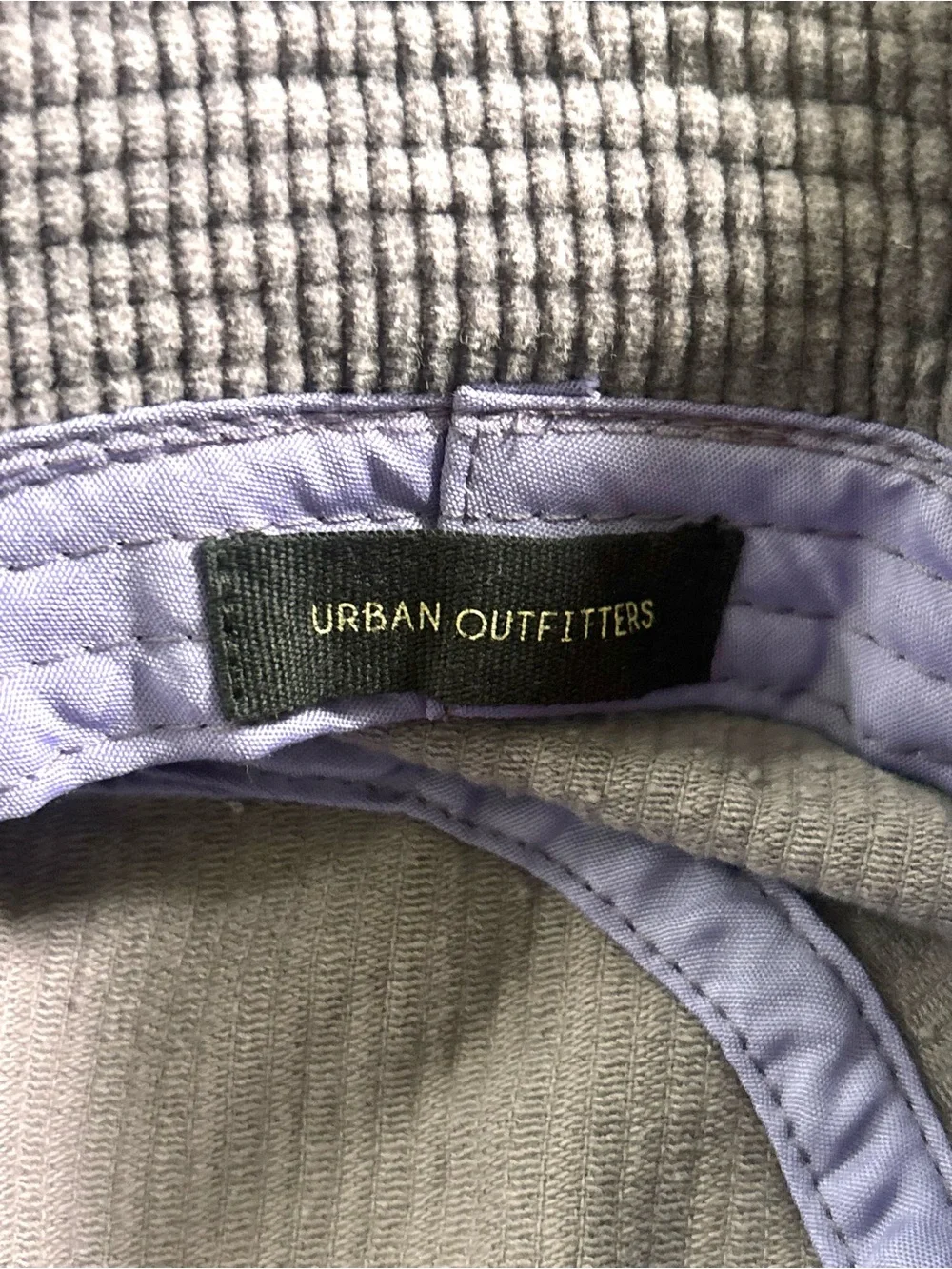 Y2K Urban Outfitters Retro Gray Lavender Purple Corduroy Cotton Bucket Hat